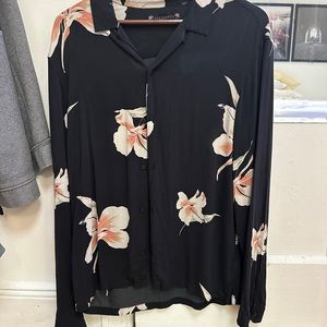 Allsaints Rosarito Viscose Shirt Hawaiian